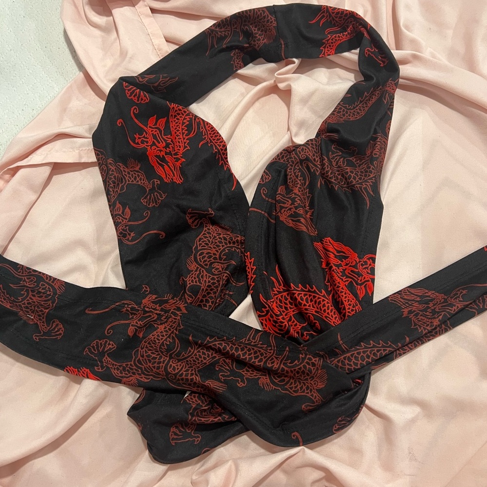 dragon wrap around shirt